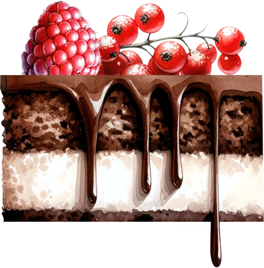 albiviodegliartisti-ristorante-dolce-morbido-al-cioccolato-illustrazione